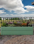 Raised Garden Bed Kit Galvanized Steel Planter Box Deep Root Garden Bed for Vegetables Flowers Herbs Outdoor Metal Raised Beds Green 240x120x60cm