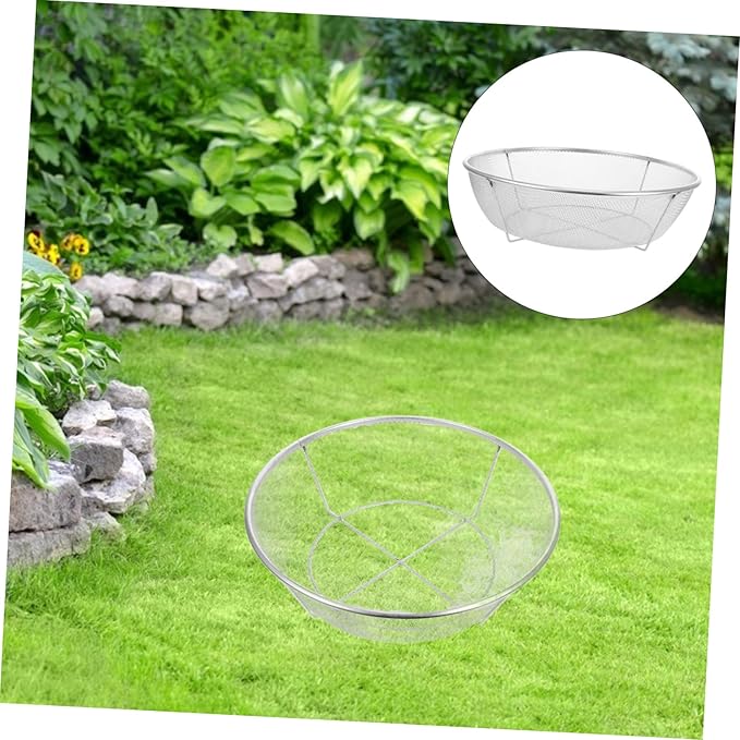 Soil Compost Sifter High Efficiency Filtration Mesh Sieve Versatile for Gardening Soil Collector No Burrs