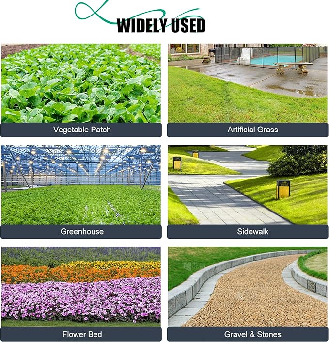 6ft x100ft Black Weed Barrier Landscape Fabric Heavy Duty 3.2OZ French Drain Fabric Ground Cover Weed Cloth for Erosion ControlOutdoor Gardening Weed Control Mat