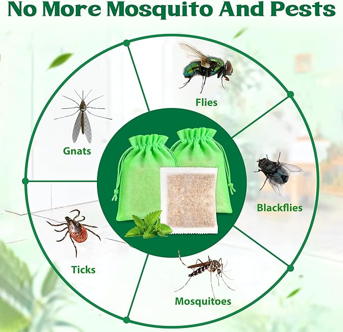 24 Pack Mosquito Repellent Outdoor Patio - Mosquito Repellant Indoor &amp Outdoor for Yard Home Patio Travel Camping Front Door Mosquito Repellent Balls Keep Mosquitoes Away from Door Patio