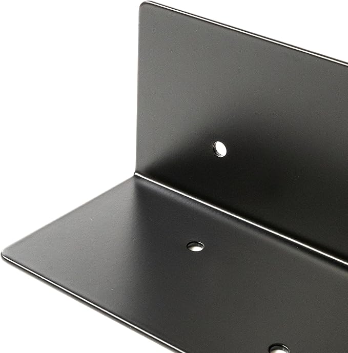 Sherfire Raised Garden Bed Corner Brackets - Set of 4 15 x 3 x 3 in for 20-24 in Bed - Black Weather Resistant Heavy-Duty Rustproof Steel - Includes 48 Matching Screws and 2 Wire Frog Plant Ties