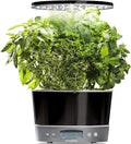AeroGarden Harvest Elite 360 Indoor Garden Hydroponic System with LED Grow Light and Herb Kit Holds up to 6 Pods Platinum