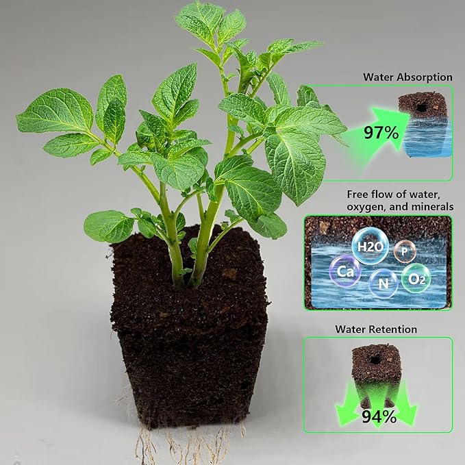 80Pcs Hydroponic Grow Sponges and 40Pcs Grow Baskets for Hydroponics Growing SystemIdeal for NFT SystemsSeedling Starter Kit for Soilless Cultivation