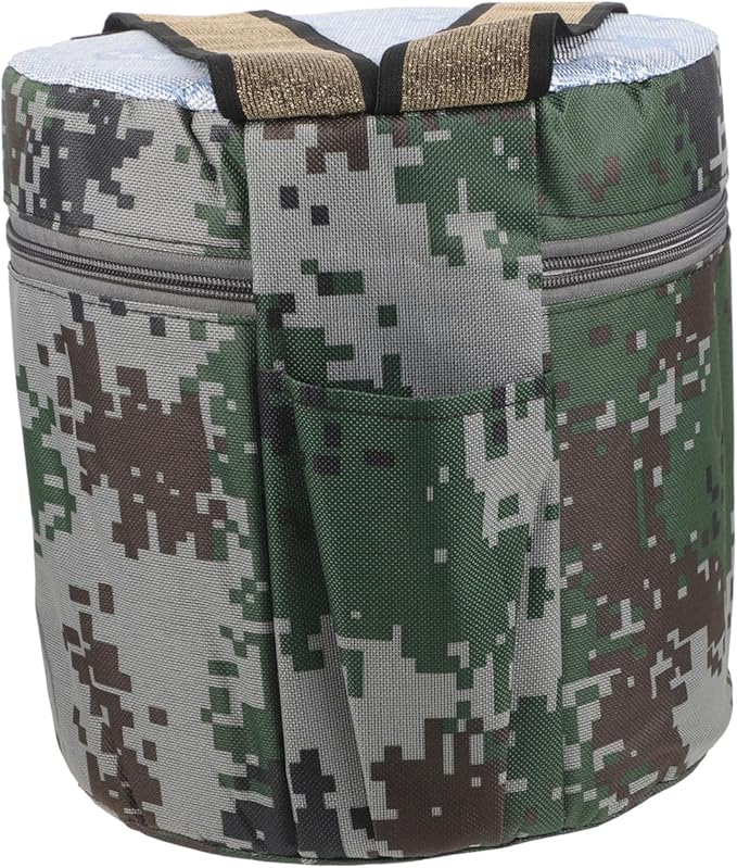 Portable Foam Gardening Stool with Tool Pouch 25cm Height Lightweight Outdoor Workseat for Fieldwork Fishing Travel and Planting Random Style