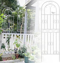 LTSRLL Large Metal Garden Trellis Plant Screen - Indoor Outdoor Flower Stand Rose Trellis - Rustproof/Weatherproof/Easy to Assemble(White180x50cm)