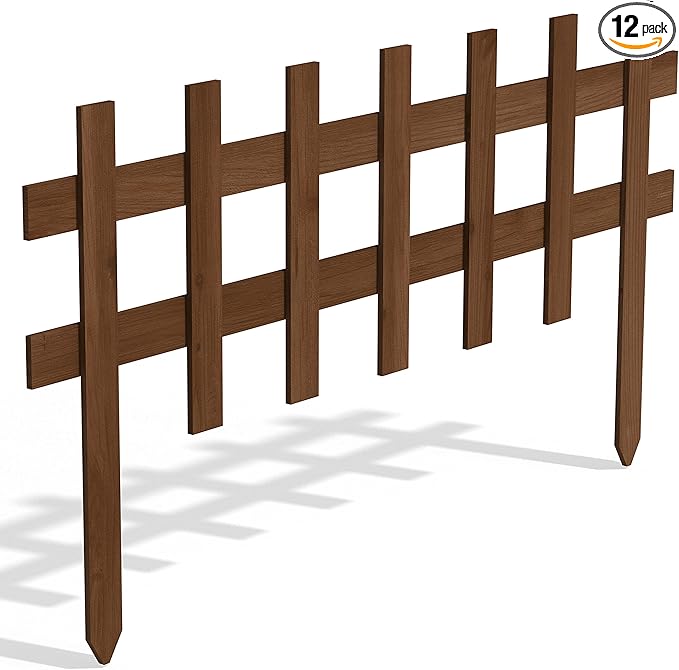 Greenes Fence Deluxe Picket Wooden Fence - 18 L x 36 W (Pack of 12)