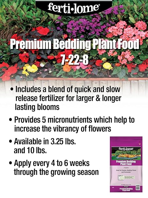 Fertilome (13761) Premium Bedding Plant Food 7-22-8 (3.25 lbs.)