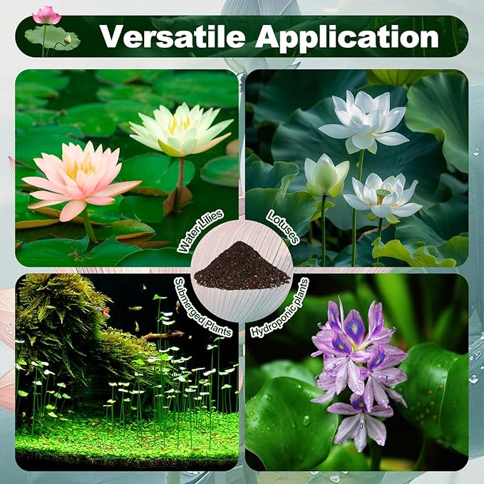 Aquatic Plant Soil for Water Lily &amp Lotus – Clay-Based Nutrient-Rich Pond Plant Growing Medium Ideal for Small Ponds &amp Water Gardens Safe for Fish &amp Aquatic Life 6LB