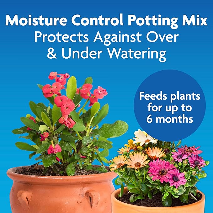 Miracle-Gro Moisture Control Potting Mix For Container Plants Protects against Over- and Under-Watering 6 qt.
