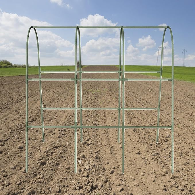Cucumber Trellis | Garden Metal Cucumber Trellis | Heavy-Duty Metal Arch Plants Supports for Greenhouse Pumpkins Eggplants Peas Cultivation