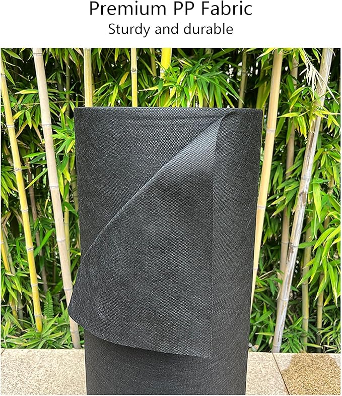 Weed Control Membrane Resistant Weed Barrier Fabric Great Permeability Porous Weed Membrane Weed Control Fabric for Artificial Grass Patios Paths Flower Beds(1 * 1m-50pcs)