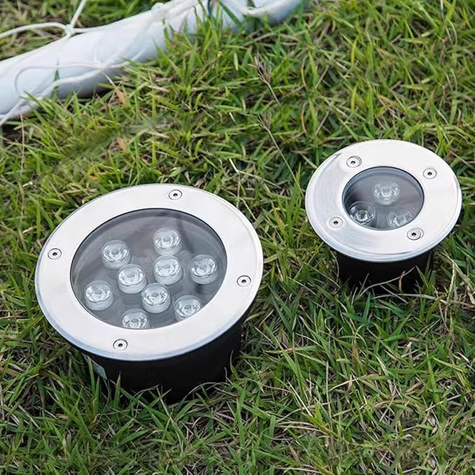 Low Voltage Landscape Lights LED Underground Light IP65 Waterproof Embedded Garden Ground Lights for Pathway Patio Driveway Step Deck Landscape Light
