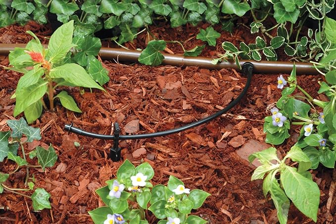 Rain Bird LNDDRIPKIT Drip Irrigation Landscape/Garden Watering Kit with Drippers Micro-Bubblers Micro-Sprays