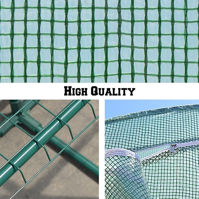 BenefitUSA ZH0124 New Large Walk-in Gardening Sunshade Greenhouse Outdoor Green 10 x 5 x 7'