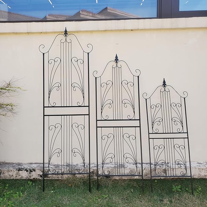 1 Pack Trellis for Climbing Plants Outdoor 59 H x 22 W Rustproof Sturdy Garden Trellis Climbing Plant Support Structure for Climbing Cucumber Tomato Rose Vegetable Flower Plant Trellises