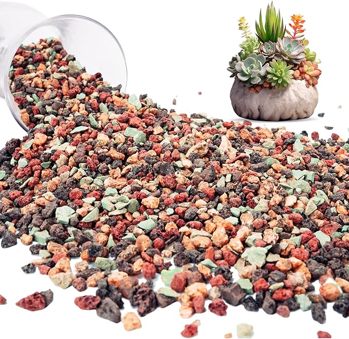 12lb Mix Lava Rocks Pebbles for Plant Pumice Potting Soil Mix Decorative Top Dressing Landscaping Gritty Rock for Succulent Bonsai Cactus Vase Filler