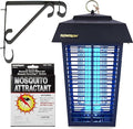 Flowtron Bug Zapper 1 Acre of Outdoor Coverage with Powerful 40W Bulb &amp 5600V Instant Killing Grid with Mounting Bracket &amp Mosquito Attractant Cartridge