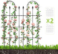 Garden for Climbing Plants - Trellis for Climbing Plants Outdoor for Vines Plant Fresh Flower Vegetable Support Plant Trellis Outdoor:82.5*55(2 Pack)