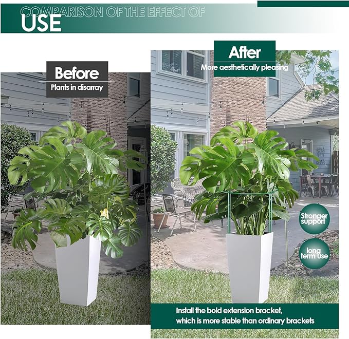 12 Pack Garden Plant Support Stakes Half Round Peony Cages and Supports Metal Garden Support Ring Border Support for Outdoor Indoor Plants Peony HydrangeaTomato Monstera