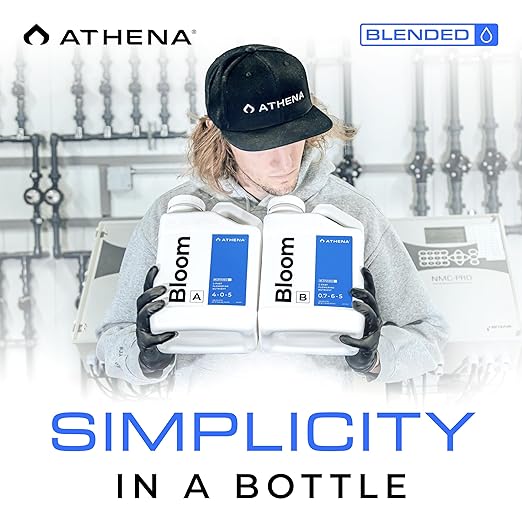 Athena Blended Bloom Part A - Bloom Liquid Fertilizer for Flowering &amp Fruit-Producing Plants | Coco Soil and Hydroponic Bloom Booster Flower | 4-0-5 | 1 Gallon