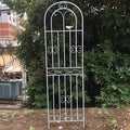 Garden Trellis Fencing for Climbing Plants Decorative Trellis for Outdoor Privacy Screen Tomatoes Vines Flower Beds Roses(White50x200cm)