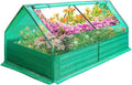 3-in-1 Raised Garden Bed with Greenhouse (72.8×37.4×36 with Cover 71×35.4×12 Bed Alone) Outdoor/Indoor Mini Greenhouse Kit for Vegetables Flowers Herb Planter