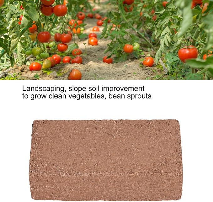 Coconut Coir Bricks Gardening Soil Coconut Coir Bricks with Good Water Retention Potting Soil for Vegetables Planting Various Plants and Reptile Bedding