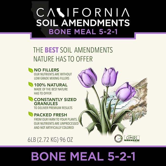 The Bud Grower | California Hot Soil Premium Bone Meal | 6 lbs of Fine Powder 100% Organic Bone Meal | All-in-One Grow Tent Kit's &amp Supplies