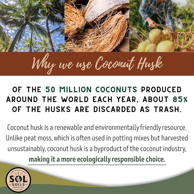 Sol Soils Fertilizer - Fast Draining Gritty Mix for Succulents - 2.5 Gallons - Coconut Husk Perlite Pumice