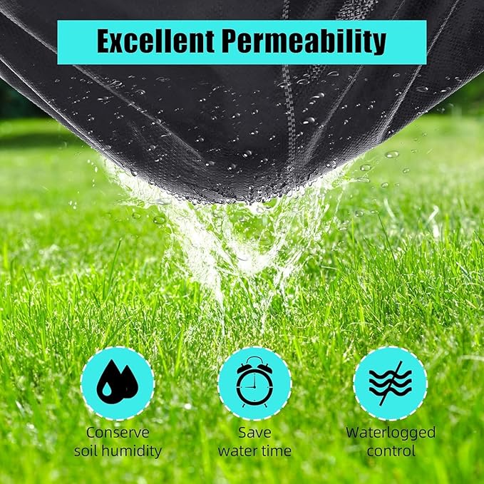 6.5ft x 300ft Premium 3oz Pro Garden Weed Barrier Landscape Fabric Durable &amp Heavy-Duty Weed Block Gardening Mat Easy Setup &amp Superior Weed Control Eco-Friendly &amp Convenient Design