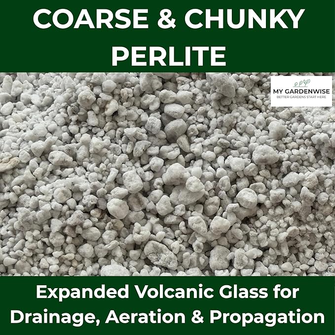 Perlite for Plants Coarse and Chunky Horticultural Perlite Organic Perlite for Gardening Indoor &amp Outdoor Perlite Bulk Bag Made in USA (30 quarts)