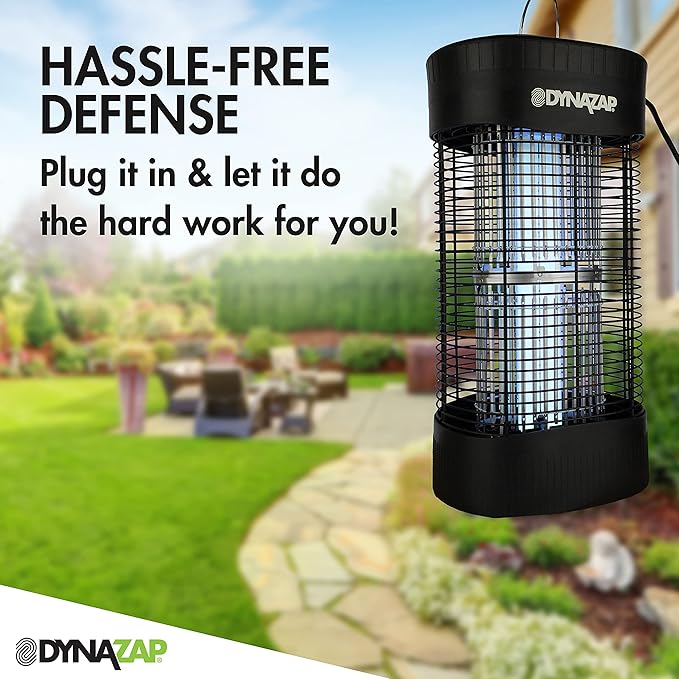 DynaZap DZ30200SR Outdoor Electronic Bug Zapper and Flying Insect Killer - All Weather Electric Mosquito Zapper Protects up to 1 Acre