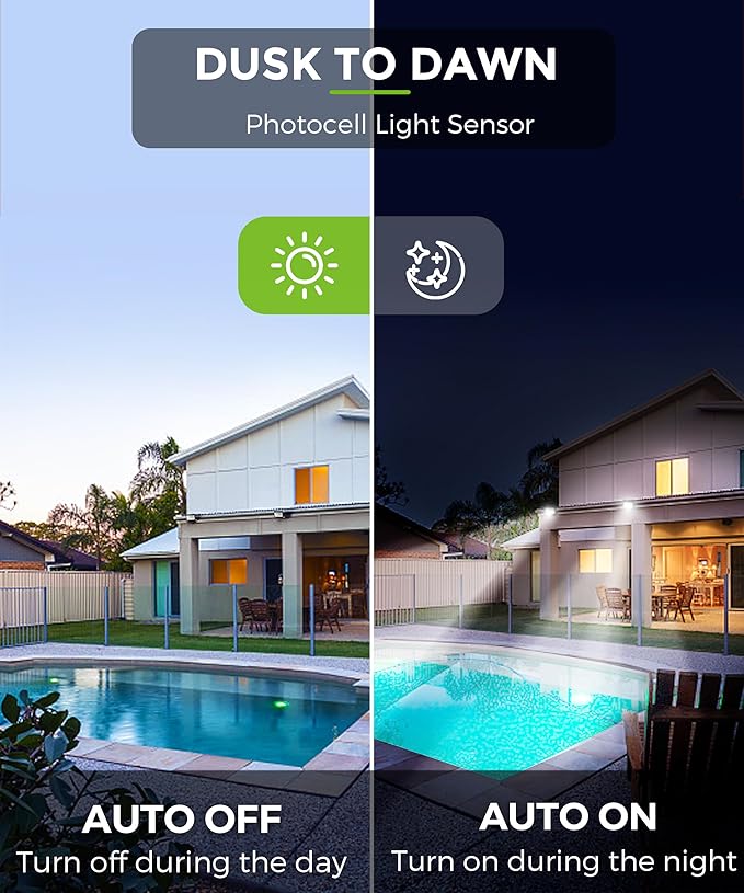 LOHAS Landscape Spot Lights Outdoor 5w 2pack+Flood Lights Outdoor 50W 2pack
