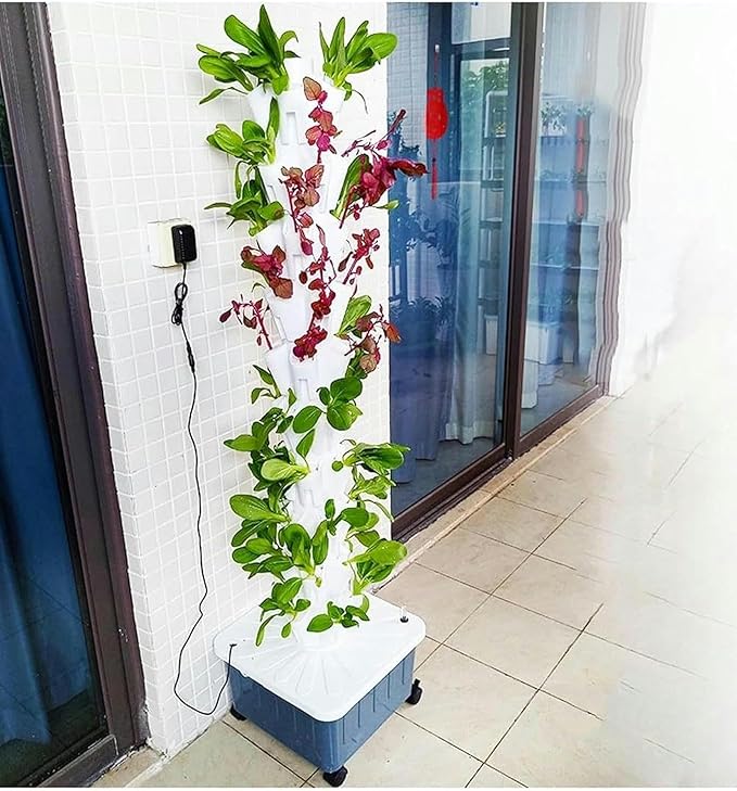 Hydroponic Growing Tower Hydroponic Growing Tower Indoor Herb Garden Kit Complete Herb Growing Set