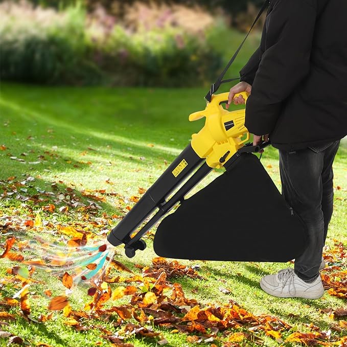 Leaf Blower 3-in-1 Leaf Vacuum Mulcher Powered Leaf Blower Kit Leaf Vacuum for Lawn Care Yard Cleaning