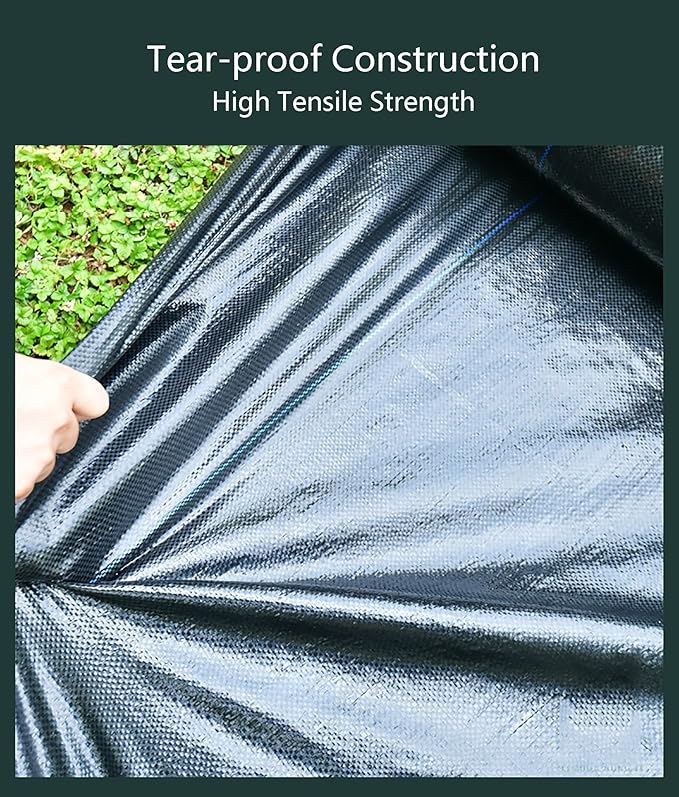 Weed Control Fabric UV Resistant Porous Weed Membrane Ground Cover Membrane Weed Barrier Mat Ideal for Use in Patios Garden Flower Beds Landscaping(1 * 200m)