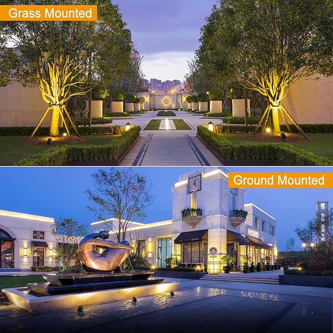 Outdoor Spotlight - LED Landscape Decorative Lights 220V Spotlight Led Beam Light IP67 Waterproof Garden Villa Landscape Tree Floodlight Rotation Spotlights(Blue Light9W)
