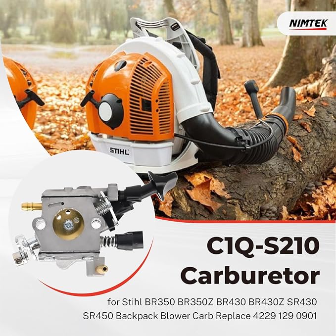 C1Q-S210 Carburetor Kit for Stihl BR350 BR350Z BR430 BR430Z SR430 SR450 Backpack Blower Carb Replace 4229 129 0901