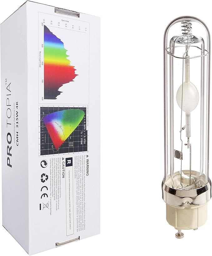 CMH 315W 4000K Grow Light BulbHigh Par Full SpectrumCeramic Metal Halide Grow Lamp 315W 4Kfor Vege &amp Flower1pack NO Kr85 Non-dimmable