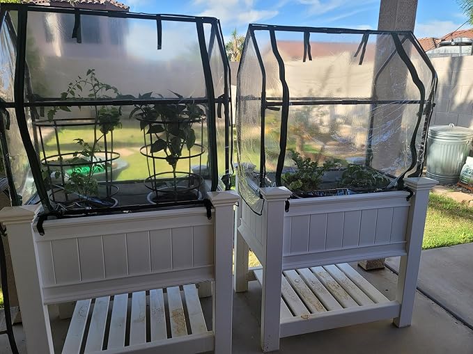 Gardzen Mini Greenhouse Heavy Duty Portable Green House Clear Tent Indoor or Outdoor for Plants 36.2”(L) x18.9”(W) x33.3”(H)