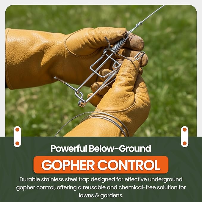 Worlds Best Gopher Trap New Stainless Steel USA Made! (12)