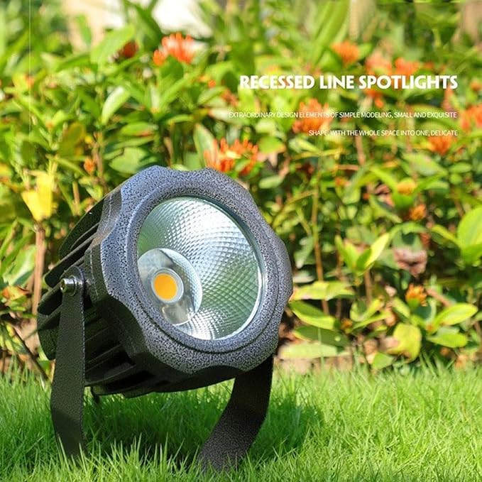 COB Flood Light Outdoor Spotlight IP65 Waterproof AC85-110V 180° Rotating LED Landscape Lights for Outside Wall Advertising Signs Lawn Landscape Lighting