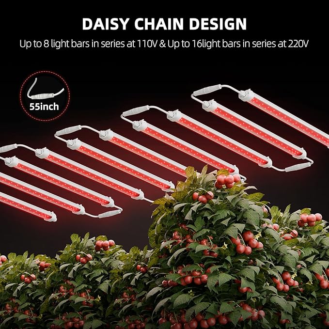 Spider Farmer LED Plant Grow Light GlowR80 3.2ft Deep Red Supplemental Lighting Bar for Indoor Plants