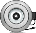 iPower 12 Inch 1060 CFM Inline Duct Window Ventilation Fan for Basement Kitchen Grow Tent Grow Room Grounded Power Cord Silver