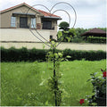 LTSRLL Indoor/Outdoor Pot Trellis Three-Dimensional Heart-Shaped Garden Trellis for Climbing Plants 104cm/40.9 High Small Hoya Plant Support(Black)