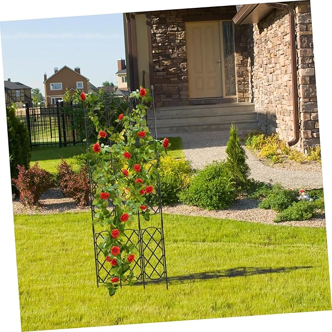 Flower Trellis Metal Garden Trellis Sturdy Support for Climbing Vines Decorative