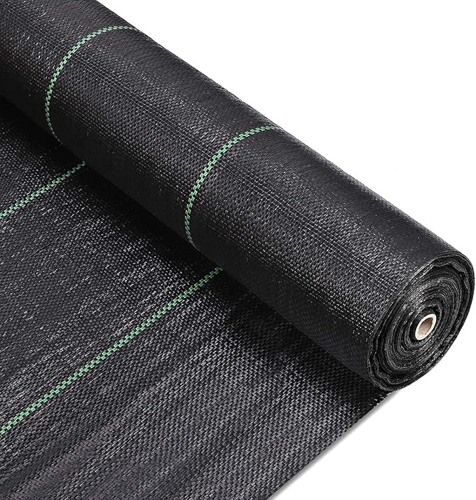 Weed Control Film Weed Control Membrane Geotextile Landscape Fabric PP Woven Garden Ground Cover Weed Barrier Fabric(1.2x91m/4x300ft)