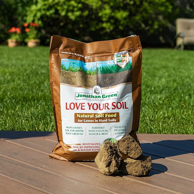 Jonathan Green (12190) Love Your Soil Soil Food for Lawns in Hard Soils - Soil Amendment for Grass &amp Vegetable Gardens (5000 Sq. Ft.)