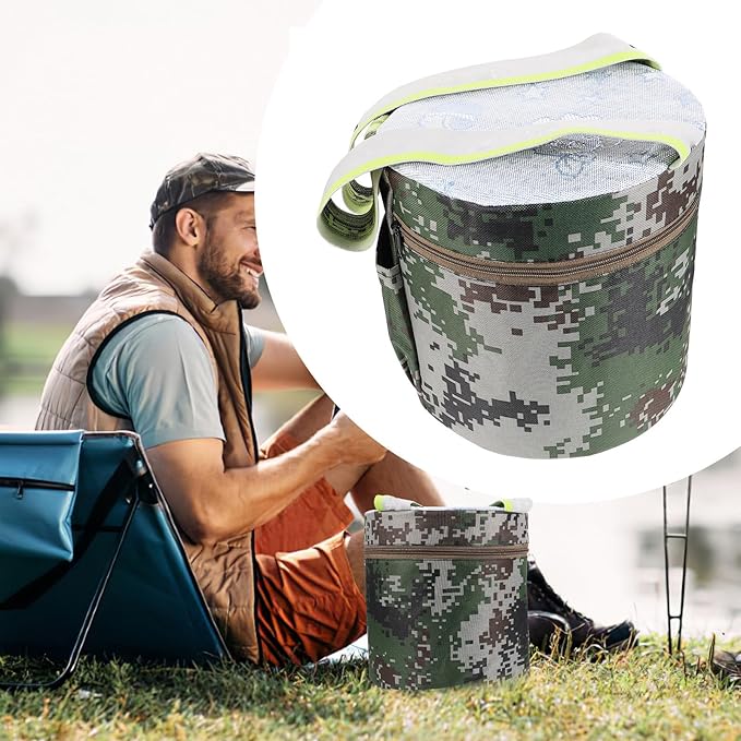 Portable Lightweight Foam Garden Stool with Pocket 25cm High Small Outdoor Workseat for Gardening Camping Fishing and Field Tasks Random Style