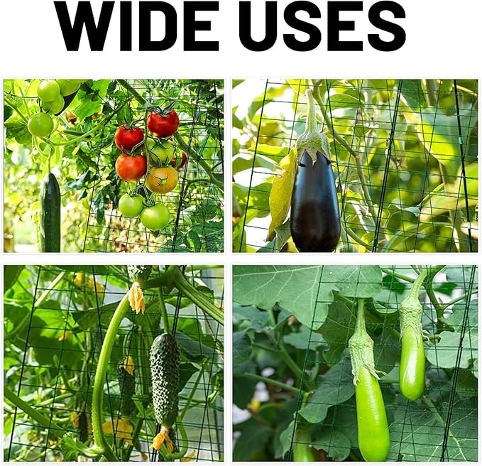 48 H x 34 L Cucumber Trellis for Garden A Frame Garden Trellis for Climbing Plants Outdoor for Raised Bed(2 Packs)